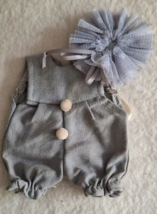 Overall im Vintagelook für ca. 15 - 18 cm Bären oder Puppe, Handarbeit! Unikat💕 - Bild 1 von 2