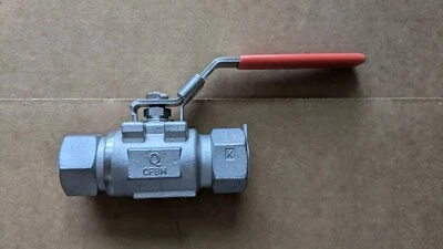 Quadrant S3-SS 1/2" Full Port Ball Valve Stainless Steel 3600 WOG FNPT LOCKABLE - Image 1 of 4
