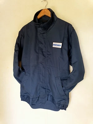 Chaqueta de Trabajo Azul Oscuro Para Hombre Pequeña Luz, Doble Cremallera y Popper Pit to Pit 22" Foto 1 de 4