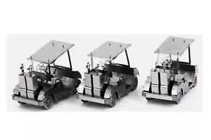 Carrello da golf modello in metallo 3D taglio laser lamiera modello buggie kit fai da te regalo hobby - Foto 1 di 7