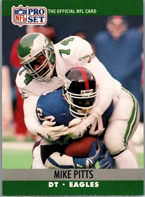 1990 NFL Pro Set - #611 Mike Pitts - Image 1 of 2