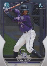 2023 Bowman Baseball- Chrome Prospects (BCP-###), Singles