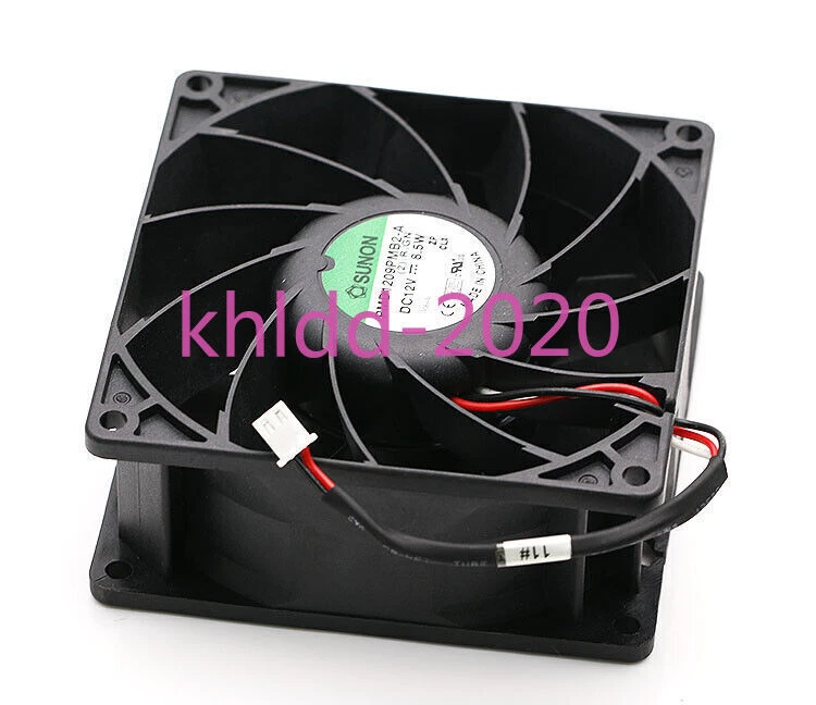 1PC PMD1209PMB2-A (2) .R.GN 12V 8.5W 9238 9CM 2-pin dual ball cooling fan - Image 1 of 1