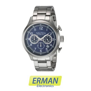 OROLOGIO NAUTICA A19630G ANALOGICO ORIGINALE CASSA E CINTURINO IN ACCIAIO INOX - Foto 1 di 1