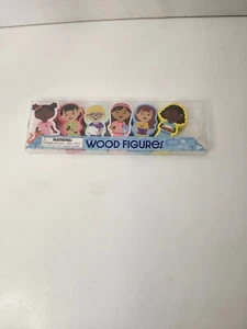 Horizon 6 Count Wood Figures 2.5" Toys age 3+ Children - Picture 1 of 2