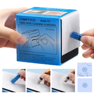 1 box / 150 sheets 10*8cm Fiber optic dust-free paper Adapter/Connector Cleaning - Picture 1 of 10