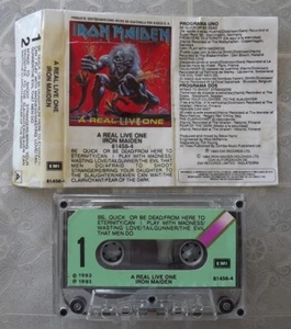 IRON MAIDEN • A Real Live One • Cassette • Guatemala - Imagen 1 de 2