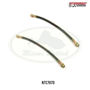 LAND ROVER FRONT JUMP BRAKE HOSE LINE SET x2 RANGE CLASSIC NTC7670 AFT - Picture 1 of 1