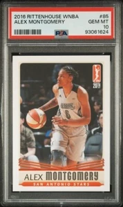 2016 Rittenhouse WNBA PSA 10 Alex Montgomery San Antonio Stars Georgia Tech - Picture 1 of 2