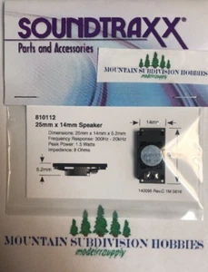 Soundtraxx 810112 Small Oval Speaker 14x25mm Authorized dealer     | $5 Offer - Picture 1 of 1