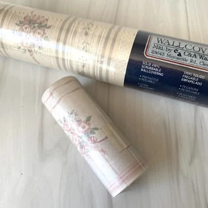 VTG C&A Wallcoverings Wallpaper Roll & Border Roll Floral Textured Reflective - Picture 1 of 15