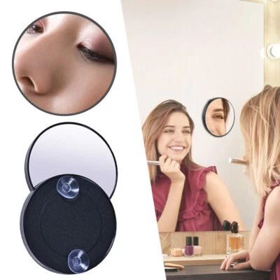 Round Makeup Mirror Cosmetics Tool Magnifying Mirror 2X/3X/5X/10X Amplify Clear - Image 1 of 4