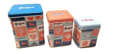 Lot De 3 Boîtes Gigognes Publicitaire Peugeot Métal Imprimé  - Photo 1/4