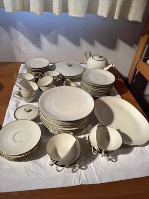 H&C Selb Bavaria Heinrich " Anmut " creme/gold Geschirr - Bild 1 von 3