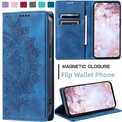 Pattern Flip Wallet ID Phone Case For Google Pixel 9 Pro XL 8/ 7 Pro 9a 8a 7a 6a - Image 1 of 4