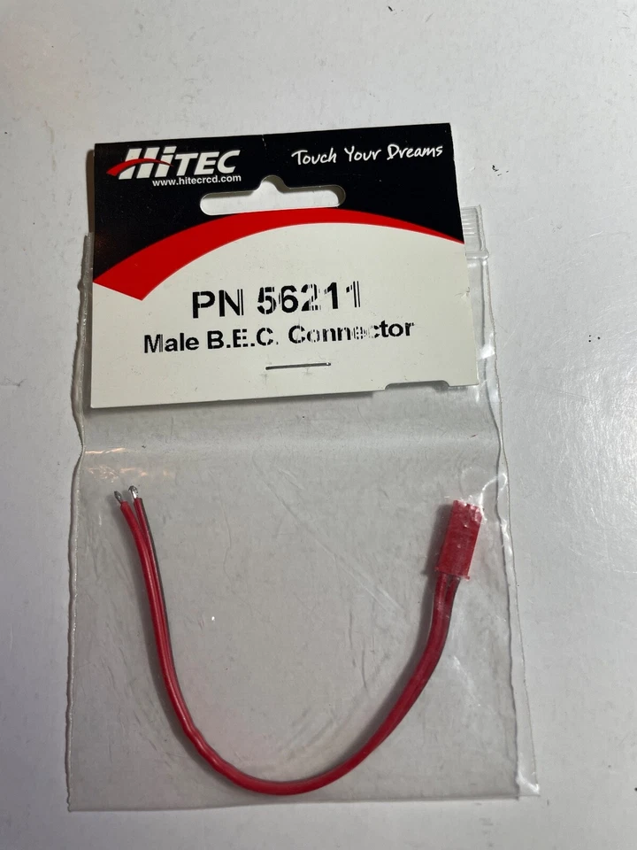 HiTec Male B.E.C. Connector PN56211 R/C Model Helicopter - Image 1 of 2