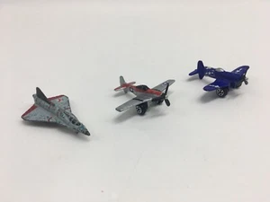 Tootsietoy Diecast WWII Planes P-51 Mustang & F4-U Corsair AND Mega Force Triax - Picture 1 of 7