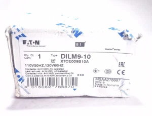 EATON KLOCKNER MOELLER XTCE009B10A DILM9-10 9A 110/120V CONTACTOR 276687-4 AVAIL - Picture 1 of 4