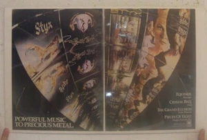 Styx Poster Trade Ad Powerful Music To Precious Metal 4 Albums - Picture 1 of 1