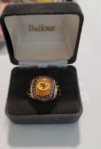 VTG San Francisco 49ers Classic Goldplated Ring Size 7 NFL Football