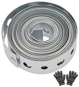 Galvanized Metal Pipe Strap 3/4-Inch x 10-Feet 27-Gauge for Pipe Support Hang... - Picture 1 of 7