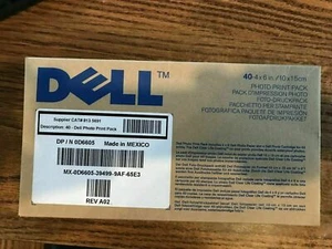 Genuine DELL Photo Print Pack 40 4x6in/10x15cm D6605 - Afbeelding 1 van 2