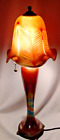 iridescent table lamp - Todd Phillips Quoizel  Hand Blown Salamander Iridescent Glass Table Lamp