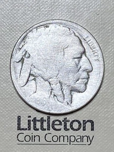 1916-P Buffalo/Indian Head Nickel - Original Clear Date - Littleton Coin Album - Picture 1 of 3