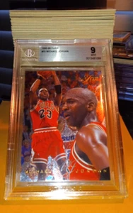 Juego completo Flair Basketball Series 1 1995-96 1-150 - Michael Jordan BGS como nuevo 9 - Imagen 1 de 12
