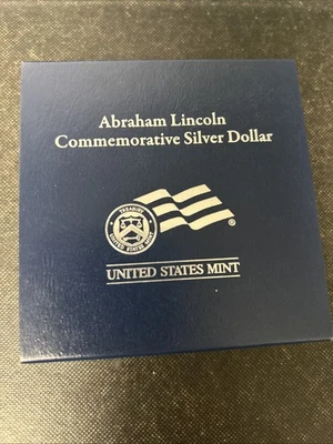 2009 P Abraham Lincoln Commemorative Proof Silver Dollar. Box/Coa. - Image 1 of 4