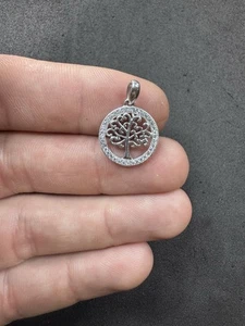 2g Sterling Silver 925 CZ Tree Pendant Jewelry lot X - Picture 1 of 9