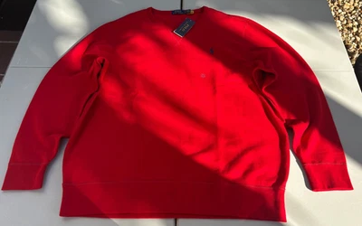 NWT's Polo Ralph Lauren Red Sweatshirt XXL 2XL Retail $125 - Image 1 of 4