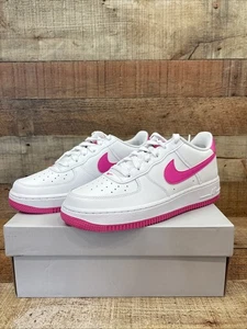 Nike Air Force 1 (GS) Shoes White Hot Pink FV5948-102 Multi Size NEW - Picture 1 of 10
