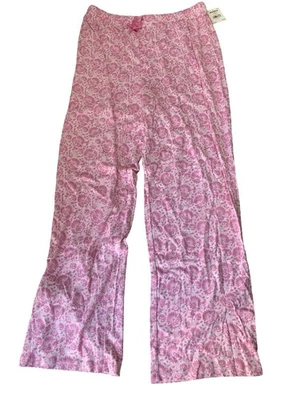 Pantalones de pijama para mujer Sonoma rosa floral talla L nuevos con etiquetas Foto 1 de 4