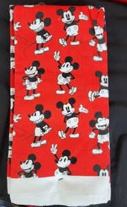 Disney Mickey Mouse 2 Pack Kitchen Towels 16x26 100% Cotton Red - Picture 1 of 4