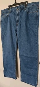 (1) George 44 x 32 normale Hüfte & Oberschenkel gerades Bein 5 Taschen blaue Herrenjeans neu mit Etikett - Bild 1 von 15