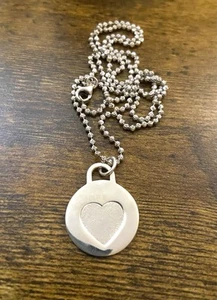 Tiffany&co Sterling Silber Anhänger. Herz Anhänger - Bild 1 von 6
