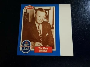 Tim Mara NY Giants NFL 1988 Swell Football Greats HOF White Strip Oddball - Picture 1 of 2
