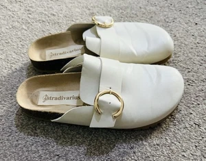 Stradivarius Buckle Clogs Pantoletten Größe UK 3 - Bild 1 von 7