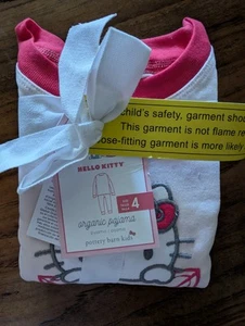 POTTERY BARN KIDS Hello Kitty® Valentines Organic Cotton Tight Fit Pajama-4-NWT - Picture 1 of 3