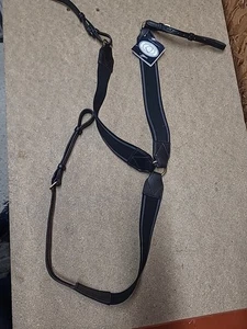 Shires Elasticated Breastplate, Cob Size, Black (Ref:366Y) - Picture 1 of 7