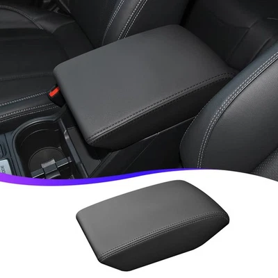 Center Console Lid Armrest Cover PVC Leather for Subaru Forester 2020~2024 Black Foto 1 de 4