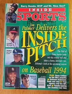 Inside Sports Magazine May 1994 Jim Palmer Inside Pitch Tony Gwynn Jose Canseco - Bild 1 von 12