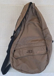 LL Bean Ameribag Healthy Back Bag Sling Backpack 19" M Purse Shoulder Brown - Picture 1 of 13