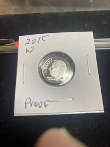 Moneda de diez centavos W Roosevelt 2015 - prueba - 90 % plata - en cápsula - Imagen 1 de 3