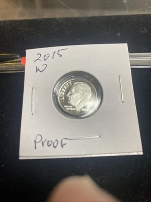 2015 W Roosevelt Dime - Proof - 90% Silver - in Capsule - Image 1 of 3