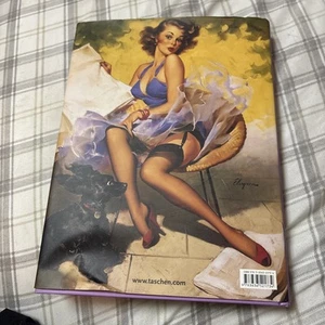 Skirting The Issue by Gil Elvgren Pin UP Canvas Giclee Sexy Girl Puppy Dog - Picture 1 of 4