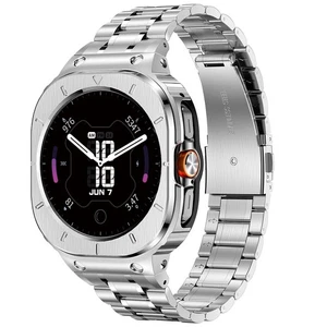 Cinturino Acciaio Inox Custodia Protettiva Bumper per Galaxy Watch Cinturino Ultra Metallo - Foto 1 di 23