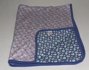 Vintage 1998 Gymboree Watercolors Reversible Floral Baby Blanket Extremely Rare - Picture 1 of 7