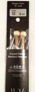 Crystal Palace Bamboo Knit Needles Single Point Size 12 inch US 10 - 6mm Japan - Picture 1 of 4
